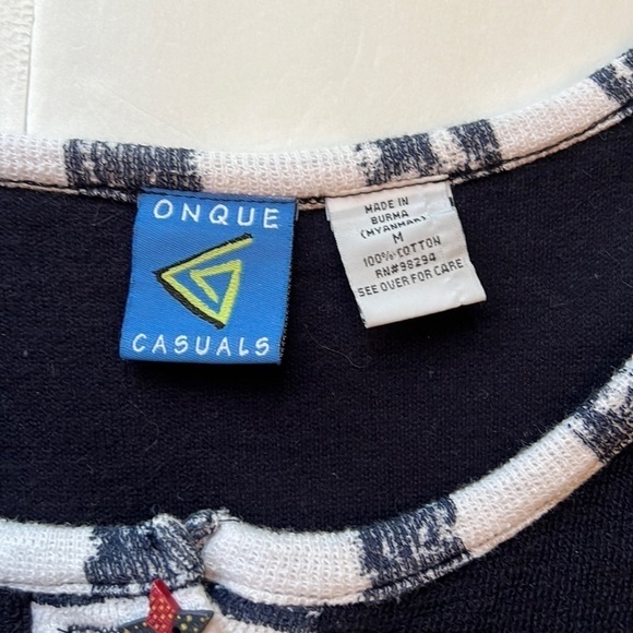 Onque Casuals wearable art Patriotic Sweater July 4th Size Medium - Picture 5 of 8